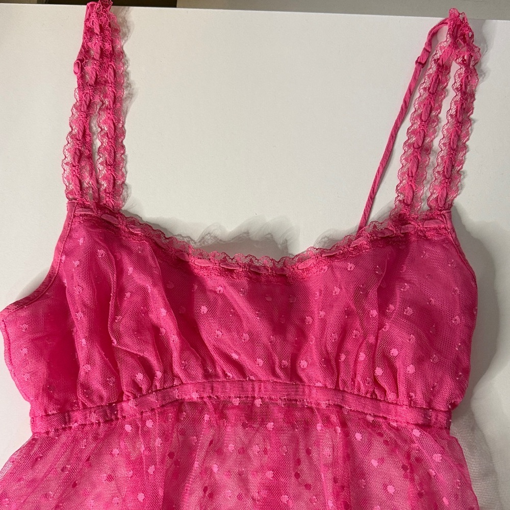 Victoria's Secret Hot Pink Sheer